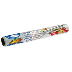 VEPATIM 10x Alufolie Silberfolie 29 cm x 10 m 9 my