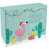 Herz & Heim® Adventskalender zum Befüllen mit Flamingo | Flamazing Christmas