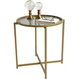 Skye Decor Skye Decor, S407K- S407K NOS, Gold, Couchtische, 50x50x50 cm 100% Glas