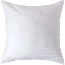 Homescapes Kissenbezug Gestreift 60 x 60 cm Weiss
