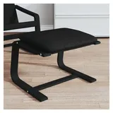 vidaXL Fußhocker Schwarz 51x41x40 cm Stoff