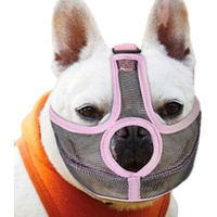 Dog Muzzle Maulkorb für Hunde, kurze Schnauze, ohne Rinden, mit Nase, verhindert Beißen, Kauen für Hunde mit flachem Gesicht