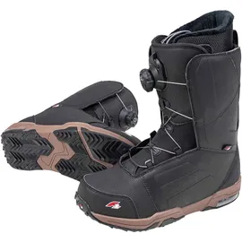 F2 Herren Snowboard Softboots - Eliminator Dual TGF Gr. 43,5 (MP 28,5) Schwarz schwarz 43/44