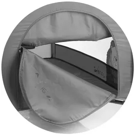 Chipolino Reisebett, Ariel, 2 Ebenen, Tragetasche, Seiteneingang, Seitentasche grün Kunststoff, 60x120 cm, Babymöbel, Babybetten, Reisebetten