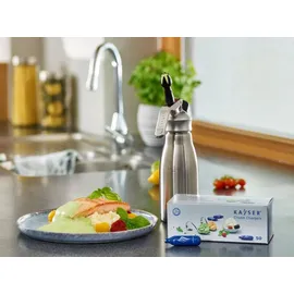 KAYSER Sahnespender-Flasche Inox 1 l Weiß