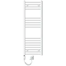 luxebath Badheizkörper 400 x 1200 mm 900 W weiß gebogen mit Seitenanschluss