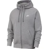 Nike Sportswear Club Fleece Kapuzenjacke dark grey heather/white XL