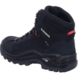 Lowa Renegade GTX Mid Herren Schwarz/Rubinrot 41,5