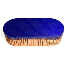 GRASEKAMP Abdeckplane für Pool oval 800x400cm royalblau Kunststoff B/L: ca. 400x800 cm - royalblau