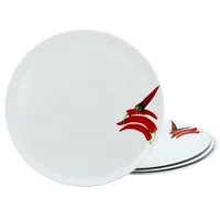 CreaTable Kräuter Chili Pizzateller 4-tlg Porzellan