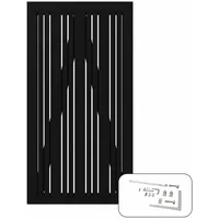 Plus Holz Einzeltor Tangent Nadelholz Schwarz 95 cm x