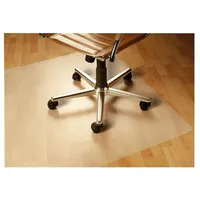 FLOORTEX Bodenschutzmatte 90x120 cm, rechteckig, für Hartboden transparent, 90
