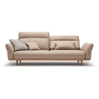 hülsta sofa 3,5-Sitzer hs.460, Sockel in Eiche, Füße Eiche natur, Breite 228 cm beige