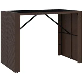 vidaXL Gartenbar Set 5-tlg. Braun