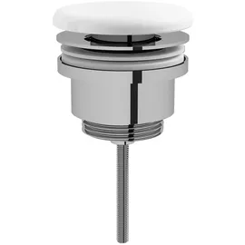 Vitra Push-Open-Ventil mit Ventildeckel Keramik Weiß