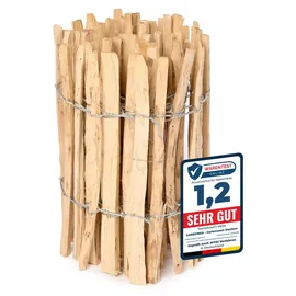 Garronda Staketenzaun 500 x 50 cm Braun/Holz