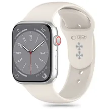 TECH-PROTECT Silikonarmband für Apple Watch 4/5/6/7/8/9/SE (38/40/41 mm) – Beige