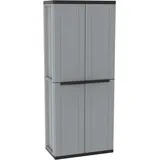 Terry Terry, Jline 368 , Besenschrank mit 2 Türen, Innenregal mit 4 Einlegeböden, für den Innen- und Außenbereich - 68x37,5x163,5 cm
