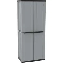 Terry Terry, Jline 368 , Besenschrank mit 2 Türen, Innenregal mit 4 Einlegeböden, für den Innen- und Außenbereich - 68x37,5x163,5 cm