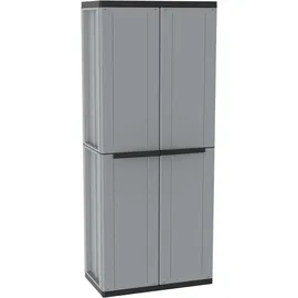 Terry Terry, Jline 368 , Besenschrank mit 2 Türen, Innenregal mit 4 Einlegeböden, für den Innen- und Außenbereich - 68x37,5x163,5 cm