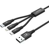 UNITEK 3 in 1 Multi-Ladekabel (1.20 m, USB 2.0), USB Kabel