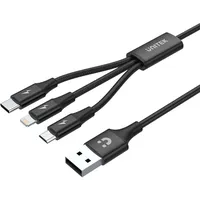 UNITEK 3 in 1 Multi-Ladekabel (1.20 m, USB 2.0), USB Kabel