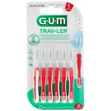 Die TRAV-LER® Interdentalbürste mit 6 Stück bietet eine effektive Lösung zur Ent