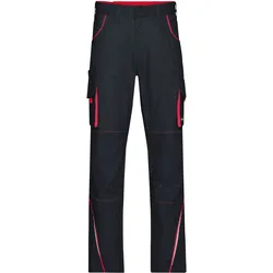 Workwear Bundhose - Farbe grau, rot - Größe 68