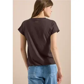 Cecil Kurzarm Shirt im Tunika-Look - Braun
