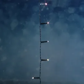 MARELIDA LED Solar Lichterkette Compact Twinkle - 1000 warmweiße LED - 8 Funktionen - L: 22,5m in schwarz Gr.: onesize