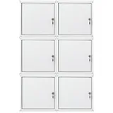 Proregal Cubic XL Schließfachwürfel 45x45x45cm Grau