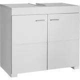 Tectake Waschbeckenunterschrank 2 Fächer 60 x 56 x 35 cm Weiß