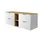 Rodan Waschbeckenunterschrank 4 Schubladen 140 x 57 x 46 cm Weiß/Gold