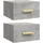 vidaXL Hängenachtschrank 2 Stk. 35 x 35 x 20 cm Betongrau