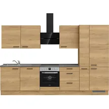 Nobilia Küchenzeile Structura II 330 cm braun