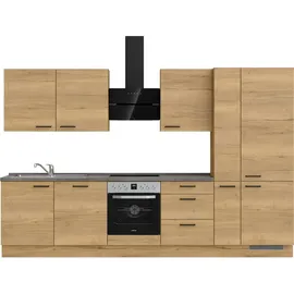 Nobilia Küchenzeile Structura II 330 cm braun
