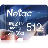 Netac 512GB Micro SD Karte UHS-I bis zu 90/10 MB/s(R/W) für Kameras, Dashcam, Switch und Smartphones