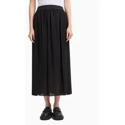 Armani Exchange für Damen. XW000348AF10842FC040 Kreisrunder Midirock schwarz (XS), Lässig, Viskose