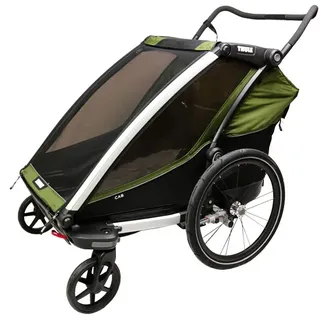Thule Kinderanhänger Chariot Cab 2 aluminium/cypress green 2021