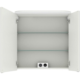 Pelipal Spiegelschrank, Weiß, - 70x72.3x17 cm