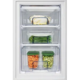 Amica AKG 3845 E Kühl-Gefrierkombination (138 l, 1480 mm hoch, Edelstahl)