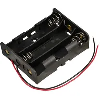 TRU Components TC-13220708 Batteriehalter 3x 18650 Kabel (L x