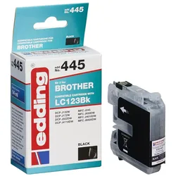 edding Druckerpatrone EDD-445 schwarz kompatibel zu brother LC-123BK