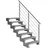 DOLLE Außentreppe Gardentop 126-154 cm Aluminium