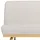 Beliani Schlafsofa Stoff 2-Sitzer Beige