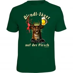 Rahmenlos Herren T-Shirt "Dirndl-Jäger", 3XL