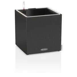LECHUZA Canto Stone 30 low LED 30 x 30 x 30 cm graphitschwarz