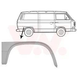 Van Wezel Radlauf hinten,VW Transporter [Hersteller-Nr. 5870146] für VW
