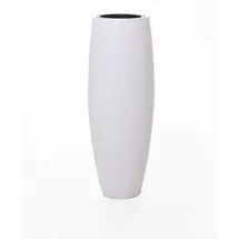 Vivanno Bodenvase Fiberglas Magnum Weiß Matt - 80x23