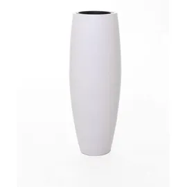 Vivanno Bodenvase Fiberglas Magnum Weiß Matt - 80x23